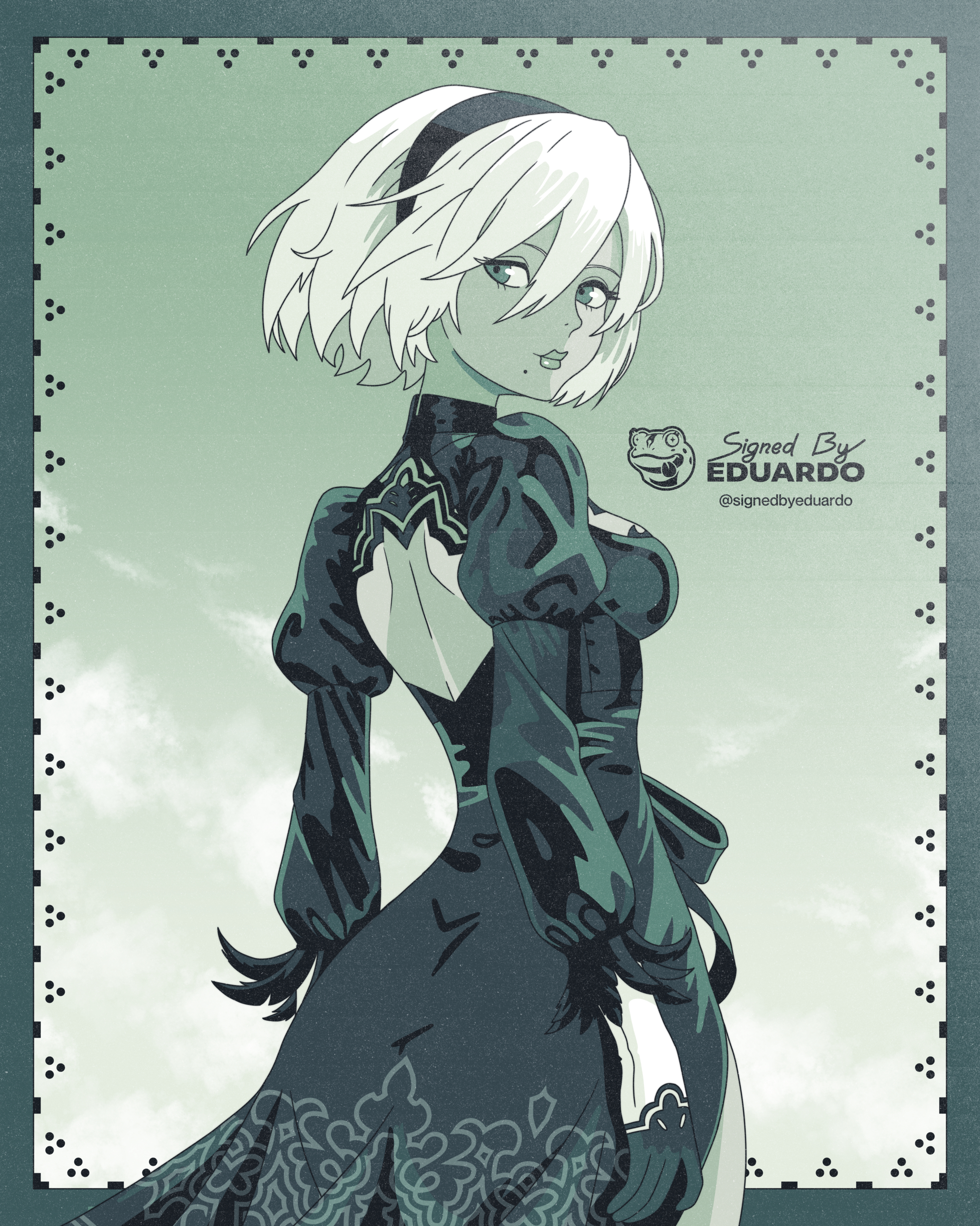 Monochromatic Drawing of 2B